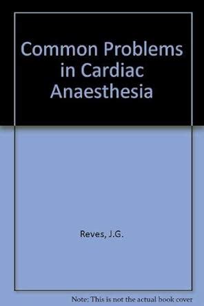 Cardiac anaesthesia thesis image